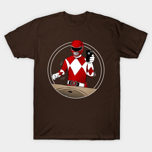 Red Ranger dancing T-Shirt by pujartwork